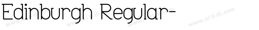 Edinburgh Regular字体转换